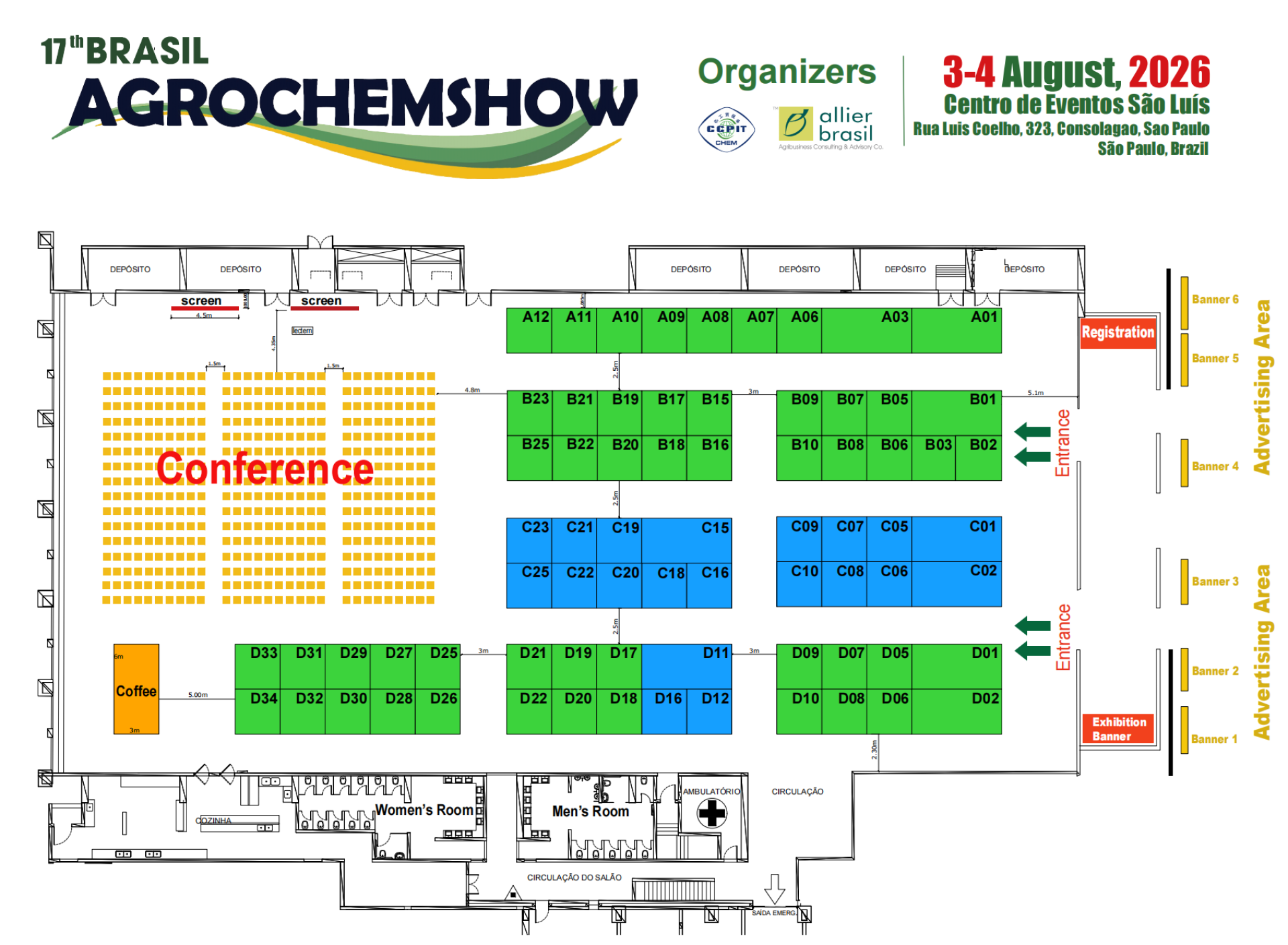 Brasil AgrochemShow--Floor Plan
